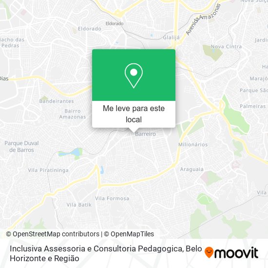 Inclusiva Assessoria e Consultoria Pedagogica mapa