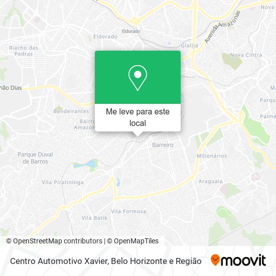 Centro Automotivo Xavier mapa