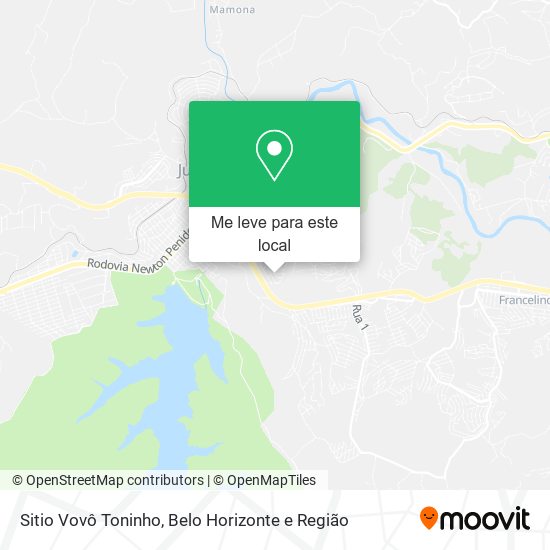 Sitio Vovô Toninho mapa