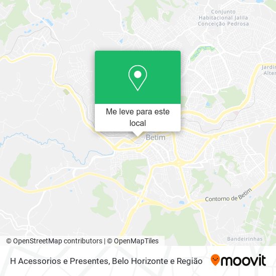 H Acessorios e Presentes mapa