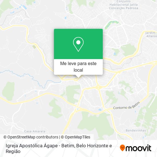 Igreja Apostólica Ágape - Betim mapa