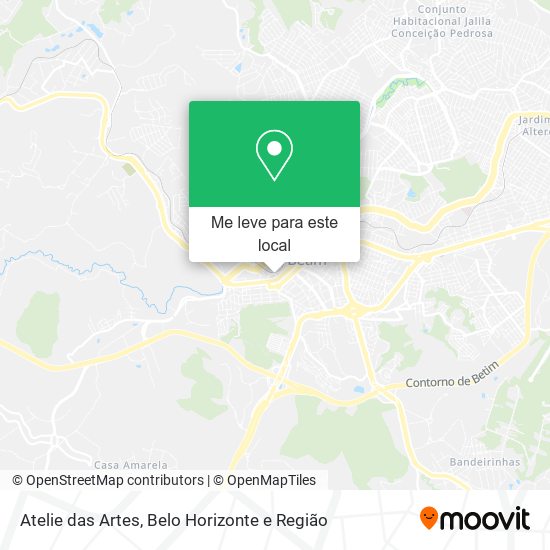 Atelie das Artes mapa