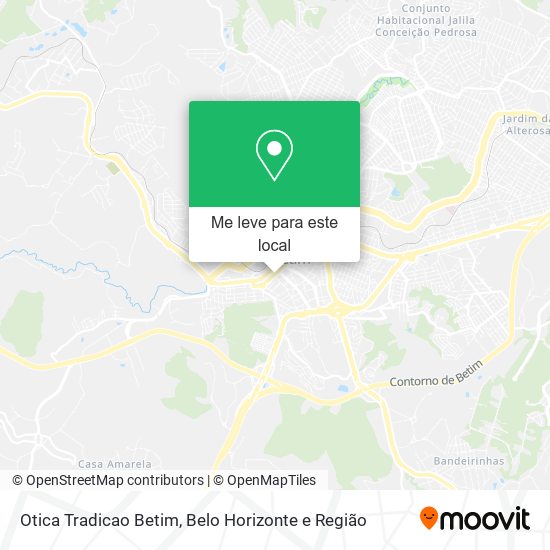 Otica Tradicao Betim mapa