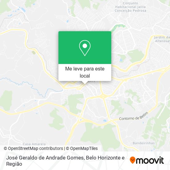 José Geraldo de Andrade Gomes mapa
