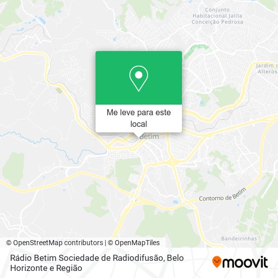 Rádio Betim Sociedade de Radiodifusão mapa