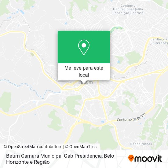 Betim Camara Municipal Gab Presidencia mapa