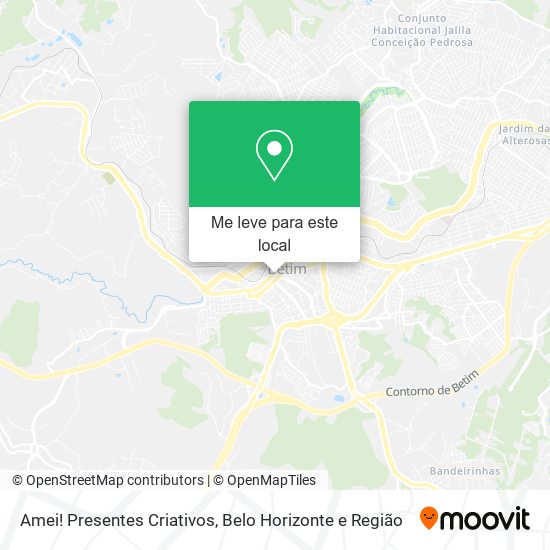 Amei! Presentes Criativos mapa