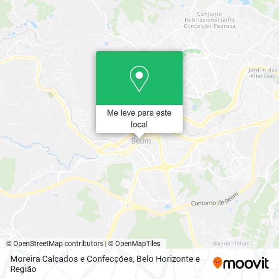 Moreira Calçados e Confecções mapa