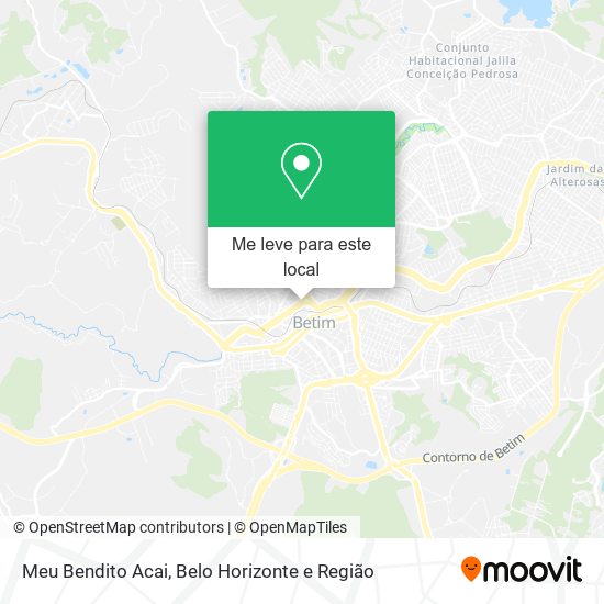 Meu Bendito Acai mapa