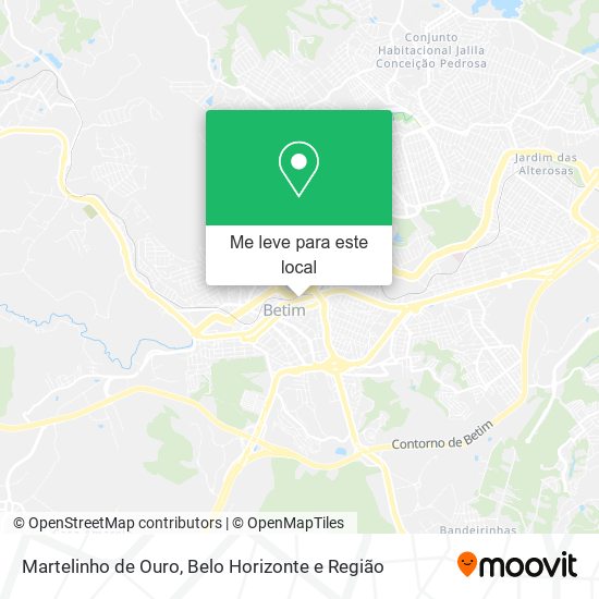 Martelinho de Ouro mapa