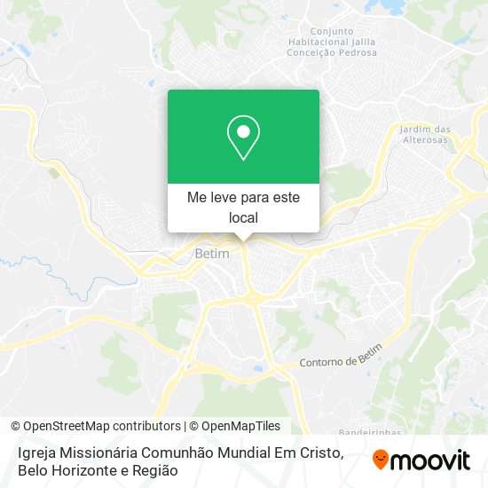 Igreja Missionária Comunhão Mundial Em Cristo mapa