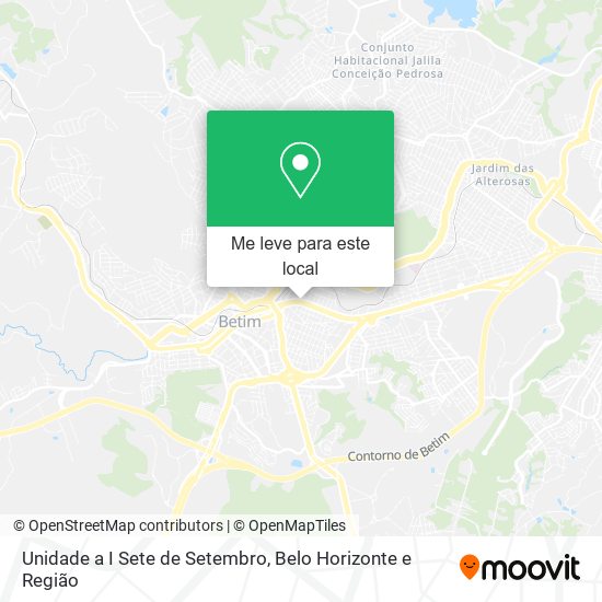 Unidade a I Sete de Setembro mapa