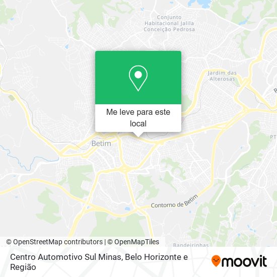 Centro Automotivo Sul Minas mapa