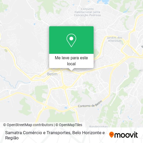 Samatra Comércio e Transportes mapa