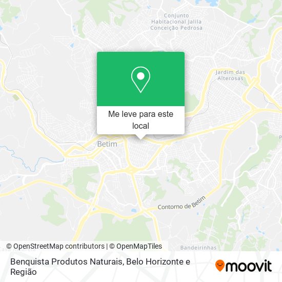 Benquista Produtos Naturais mapa