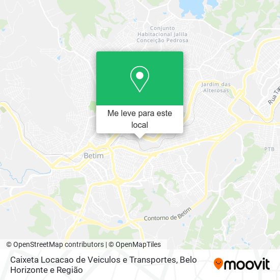Caixeta Locacao de Veiculos e Transportes mapa