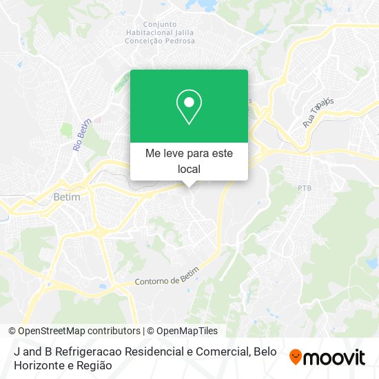 J and B Refrigeracao Residencial e Comercial mapa