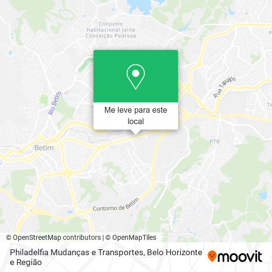 Philadelfia Mudanças e Transportes mapa