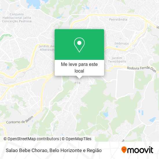 Salao Bebe Chorao mapa