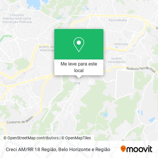 Creci AM/RR 18 Região mapa