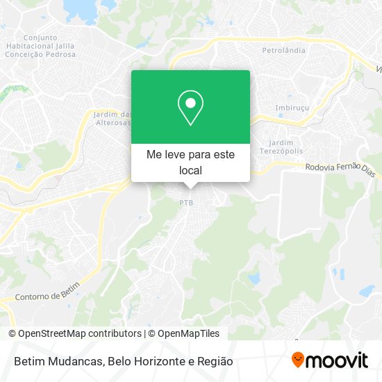 Betim Mudancas mapa