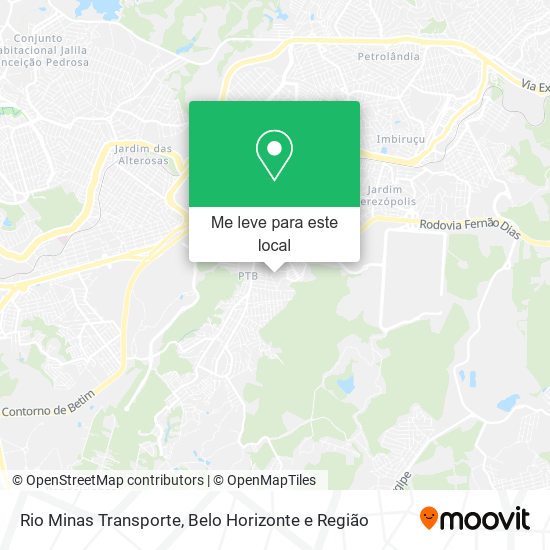Rio Minas Transporte mapa