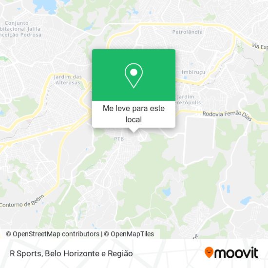 R Sports mapa