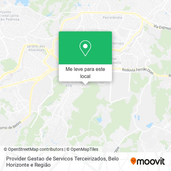 Provider Gestao de Servicos Terceirizados mapa