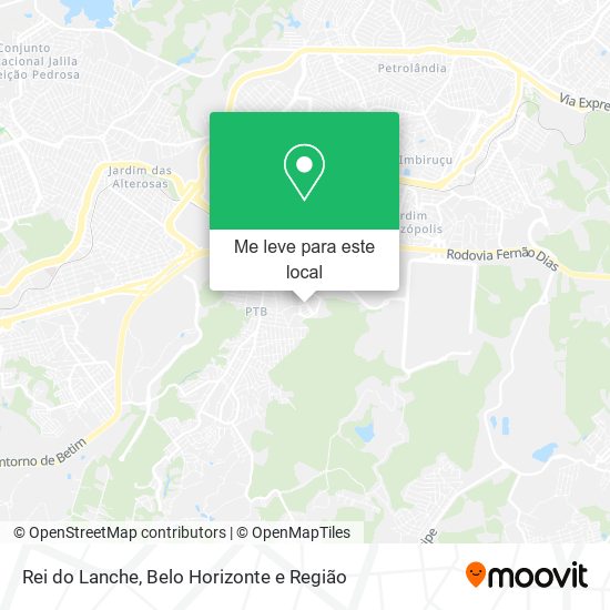 Rei do Lanche mapa