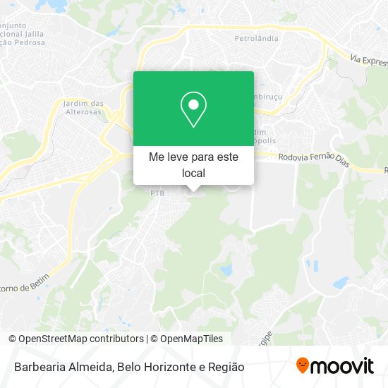 Barbearia Almeida mapa