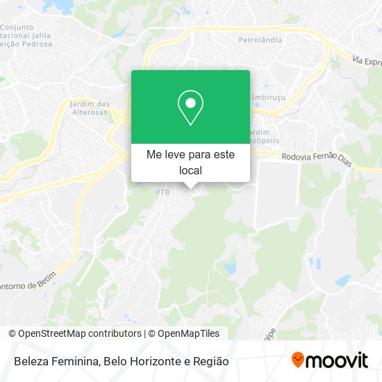 Beleza Feminina mapa