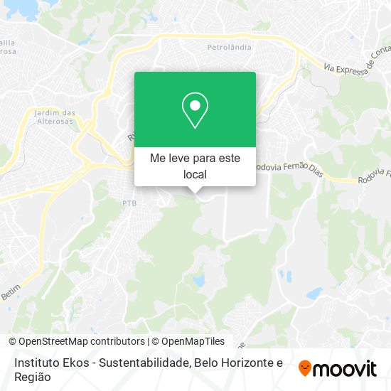 Instituto Ekos - Sustentabilidade mapa