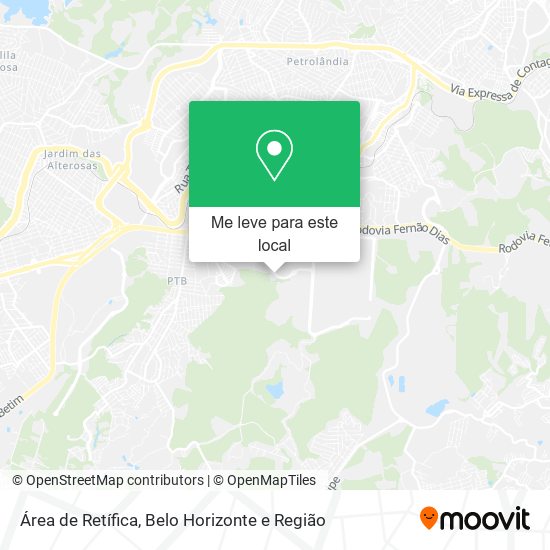 Área de Retífica mapa
