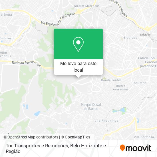 Tor Transportes e Remoções mapa