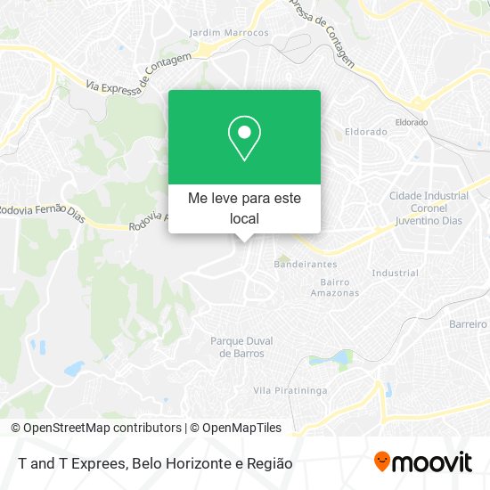 T and T Exprees mapa