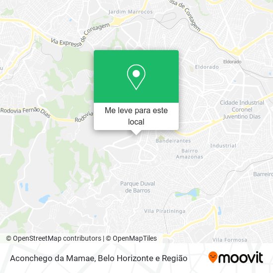 Aconchego da Mamae mapa