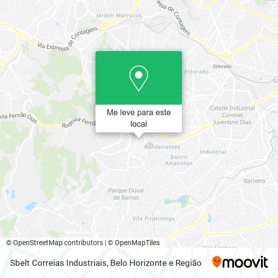 Sbelt Correias Industriais mapa
