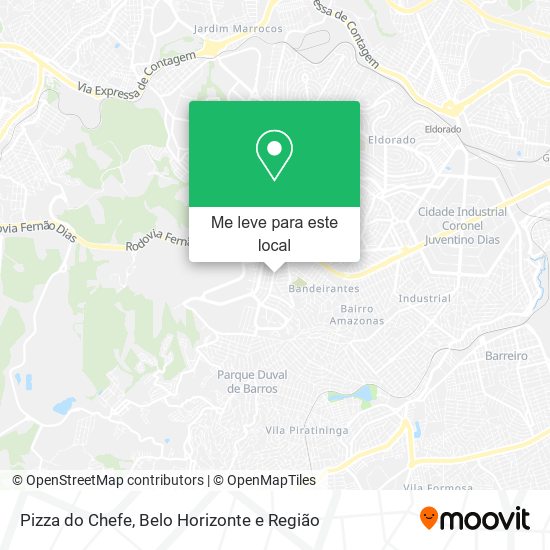Pizza do Chefe mapa