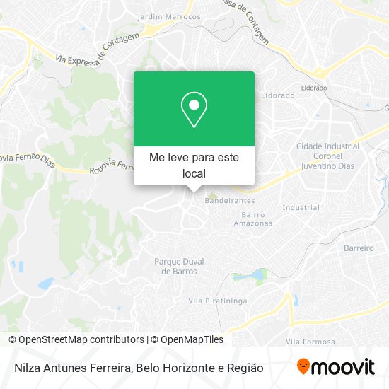Nilza Antunes Ferreira mapa