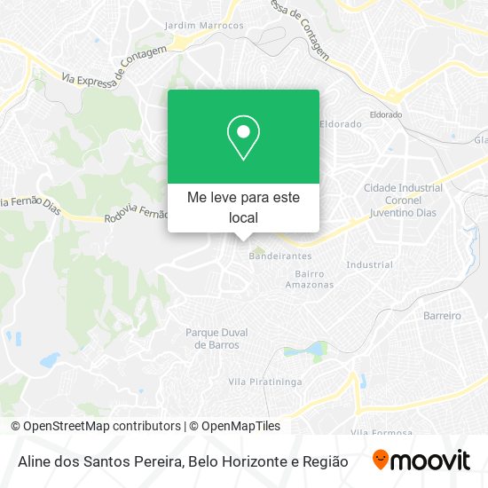 Aline dos Santos Pereira mapa