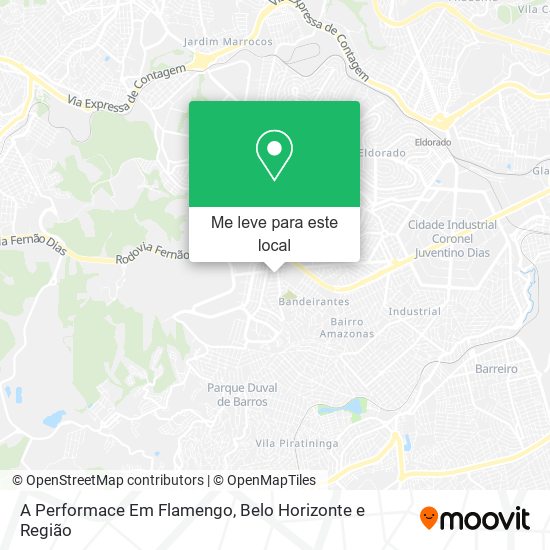 A Performace Em Flamengo mapa