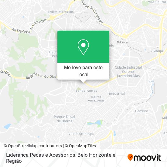 Lideranca Pecas e Acessorios mapa