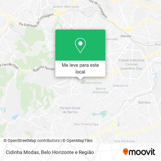Cidinha Modas mapa