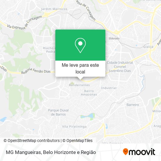 MG Mangueiras mapa