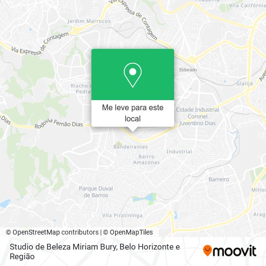 Studio de Beleza Miriam Bury mapa