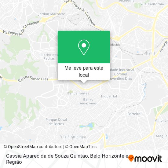 Cassia Aparecida de Souza Quintao mapa