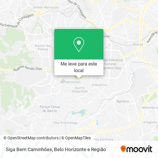 Siga Bem Caminhões mapa