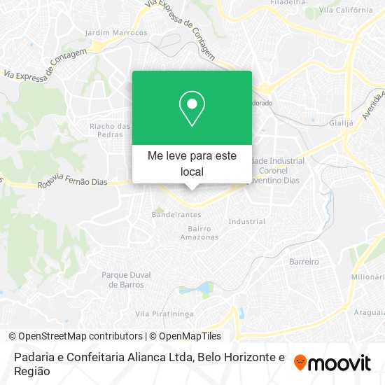 Padaria e Confeitaria Alianca Ltda mapa