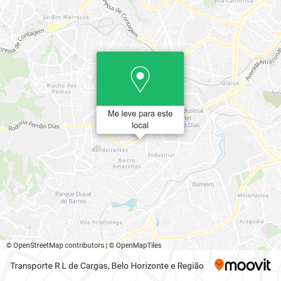 Transporte R L de Cargas mapa