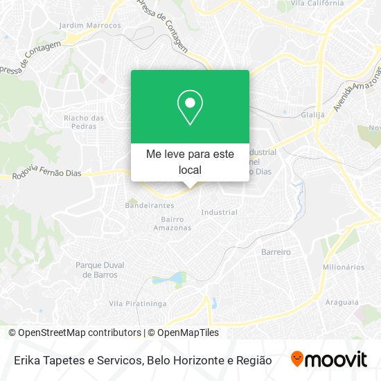 Erika Tapetes e Servicos mapa